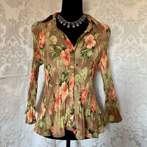 Allison Taylor Ladies Pleated Crepe Blouse